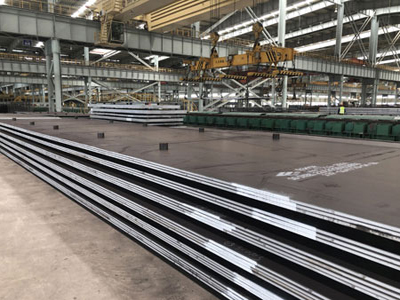 S355K2G2W weathering steel surface heat treatment process